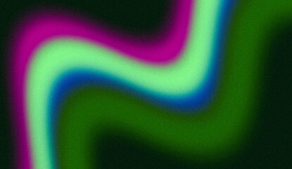 Wall Mural - vibrant gradient shape purple blue green color grainy background, poster design