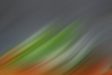 Wall Mural - abstract diagonal streaks of green, orange, and gray create a blurred and textured background with a