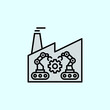 © MstSamima - Smart factory icon for robotics, and industrial innovation
