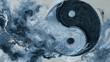 © K.V - Swirling Tai Chi vortex rendered in traditional style, featuring dynamic yin yang symbol with intricate patterns and flowing smoke like elements, creating sense of balance and harmony
