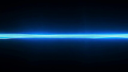 Wall Mural - Abstract Blue Light Streaks on Black Background