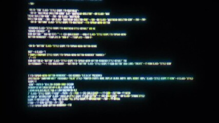 raining binary code hacking tecnology 