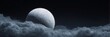 © AI Petr Images - Floating amidst whispering clouds, the moon's eerie glow evokes celestial musings on Mid-Autumn Festival and Lunacy Day