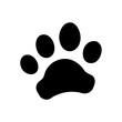 © MDMASUD - Dog paw print . Paw icon.