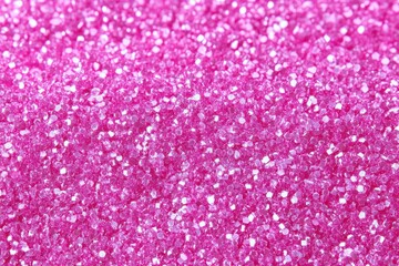 Wall Mural - Shiny Fuchsia Glitter Texture CloseUp Full Sparkling Background