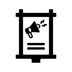 poster icon advertisement promotion silhouette
