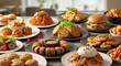 © Arclens Studio - Culinary Delights: An array of mouthwatering dishes elegantly presented, showcasing the artistry and diversity of global cuisine. This culinary masterpiece tantalizes the taste buds.