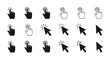 © Ahmad - Collection of diverse cursor pointer icons illustrating user interaction and digital navigation techniques