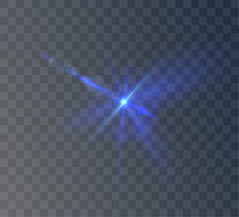 Wall Mural - png sun sparkle white background light flare beam lens glistering disco spotlight show neon ray shin