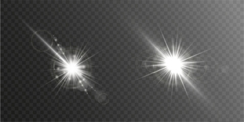 Wall Mural - png star magic shine flare burst sky summer glow sparkle light yellow explosion abstract background 