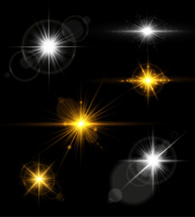 Wall Mural - png abstract magic sparkle flash glow burst summer white sky star yellow background light energy tra