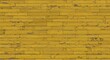 © hatkadigital - Distressed yellow painted wooden planks showing peeled paint wood grain and knots forming a horizontal pattern