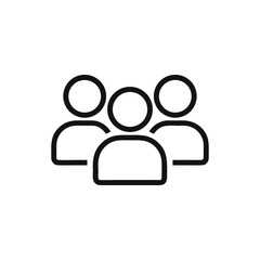 Wall Mural - Group of People Icon Depicting Teamwork Collaboration and Community Representation for Social Networks and Business Organizations as Symbols