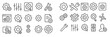 © Alan - Collection of line icons showcasing gears and tools used for technology, engineering, and software applications in various settings