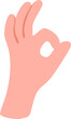 © 소라 김 - OK hand gesture symbolizing approval and agreement