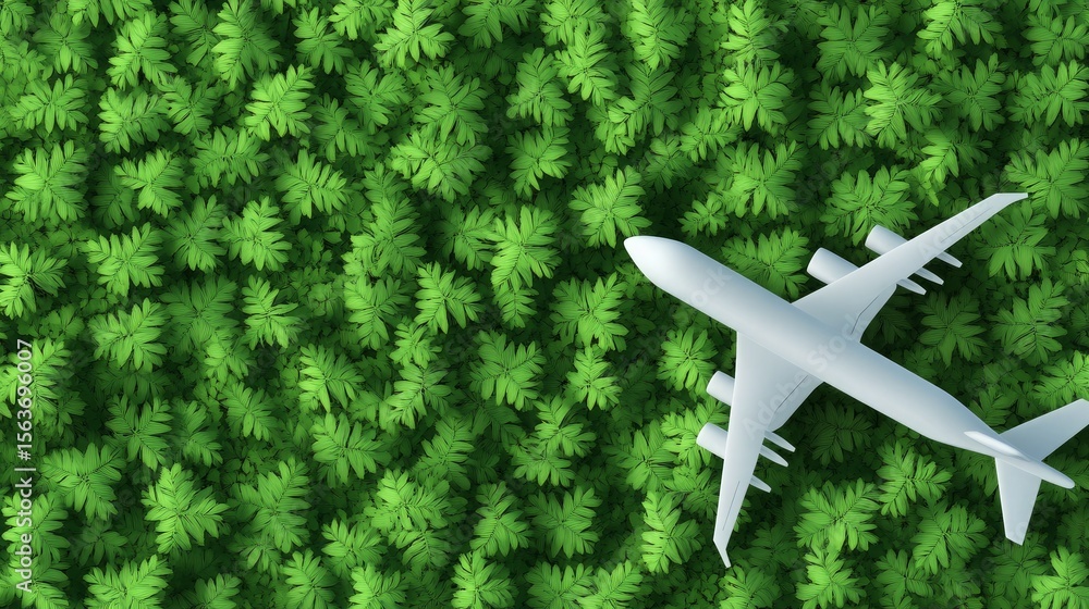 Sustainable aviation fuel concept of flight running on biofuel green ...