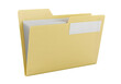 © Reyhanna - A file folder filled with documents isolated on white or transparent background. PNG format.
