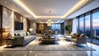 © Oddo Art - Luxurious modern living room interior. (1)