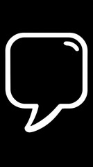 Minimalist send message icon on a clean blank background with ample caption space on the side. Simple, modern design ideal for communication, messaging apps, and user interface concepts.

