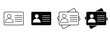 © maxalamin09 - Personal Identification Card Icons – Vector ID Badge and Identity Document Symbol Set