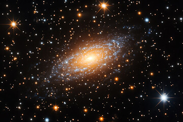 Wall Mural - Spiral galaxy ngc 2403 in camelopardalis featuring countless stars and stunning colors in deep space
