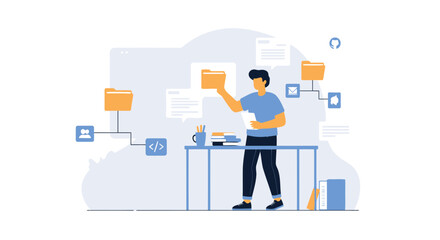 Programmer Organizes File Structure for Effective Web Development Workflow Setup