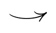 © Pixora - Hand-drawn Black marker arrow isolated on a transparent background, hand-drawn. Arrow icon. Arrow drawn with black marker on white background.