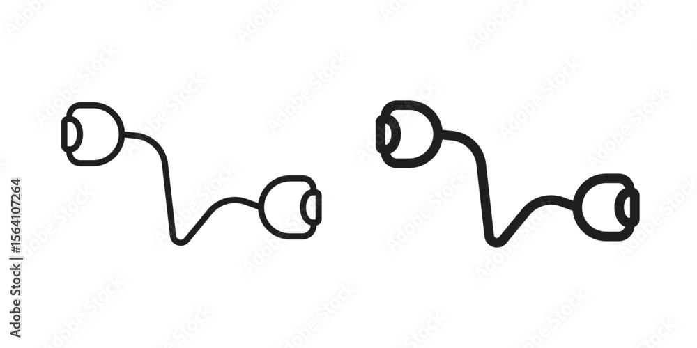 Vector de Stock Exercise bands icon in Thin linear and flat style. sign ...