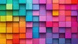 © kachanovski - a colorful wall with many squares of different colors