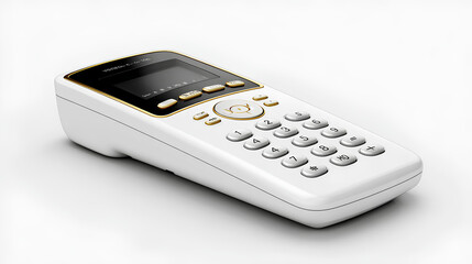 Wall Mural - a a phone in a white background