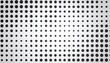 © Donny - Black Dots on White Background in Halftone Pattern