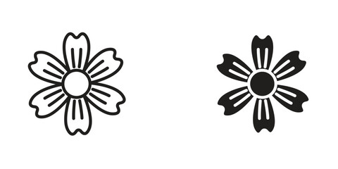 Wall Mural - hypericum icon design illustrations. editable web icons