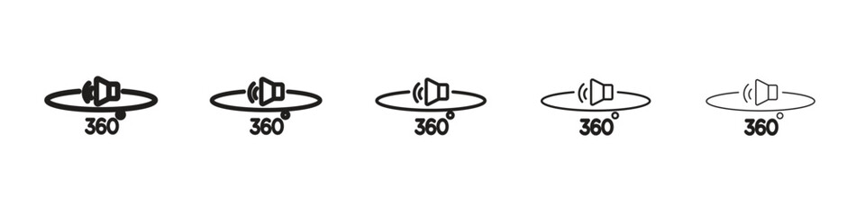 Wall Mural - surround sound icon for your web site design, logo, app, ui.