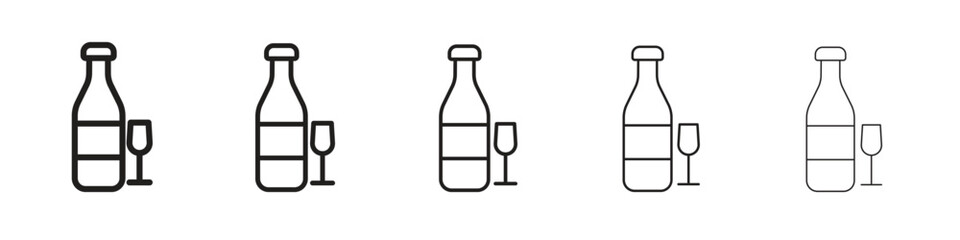 Wall Mural - vodka icon for your web site design, logo, app, ui.