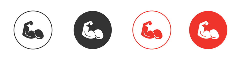 Wall Mural - arm icons. flat design style. graphic design vector symbols.