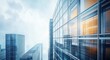 © Milana - Modern glass skyscrapers reflecting the bright sky with a clean and sharp architectural view conveying a sleek and futuristic urban atmosphere
