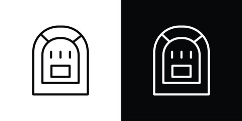 Jukebox icon graphic element Illustration template design