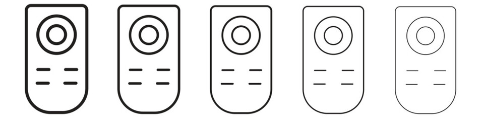 Remote control icon design symbol collection for graphic design. EPS 10
