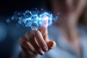 api application interface development interface. woman touching development concept --ar 3:2 --profi