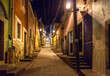 Guanajuato Mexico Narrow Street at Night