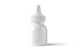 © Abdul - Elegant white bottle with dropper stands against a clean background offering a sleek, minimalistic design ideal for pharmaceutical or cosmetic product representation.