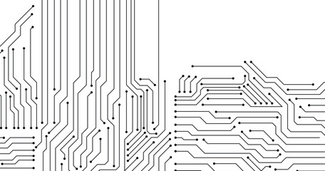 Wall Mural - abstract digital background with technology circuit board texture. copy space for text. communicatio
