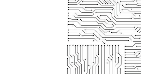 Wall Mural - abstract digital background with technology circuit board texture. copy space for text. communicatio