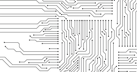 Wall Mural - abstract background with technology circuit board texture. electronic motherboard illustration. comm