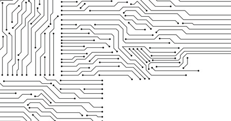 Wall Mural - abstract background with technology circuit board texture. electronic motherboard illustration. comm
