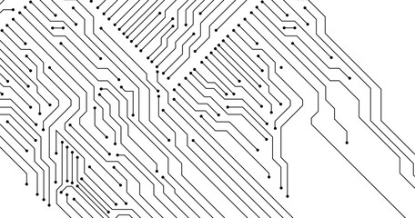 Wall Mural - abstract background with technology circuit board texture. electronic motherboard illustration. comm