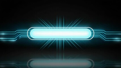 Wall Mural - futuristic technology title sequence animation with dynamic light and circuit design