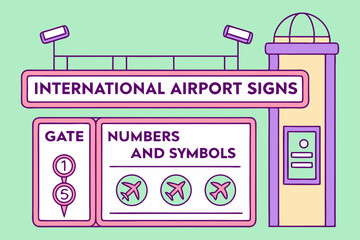 Layout Of International - abstract vector file