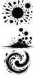 © NASRIN - Abstract Black Ink Splatter and Swirl Vector Art Collection.