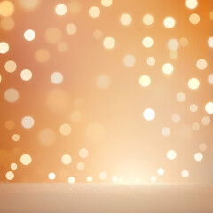 Wall Mural - golden starry abstract background with glowing bokeh lights, smooth festive texture, elegant modern 